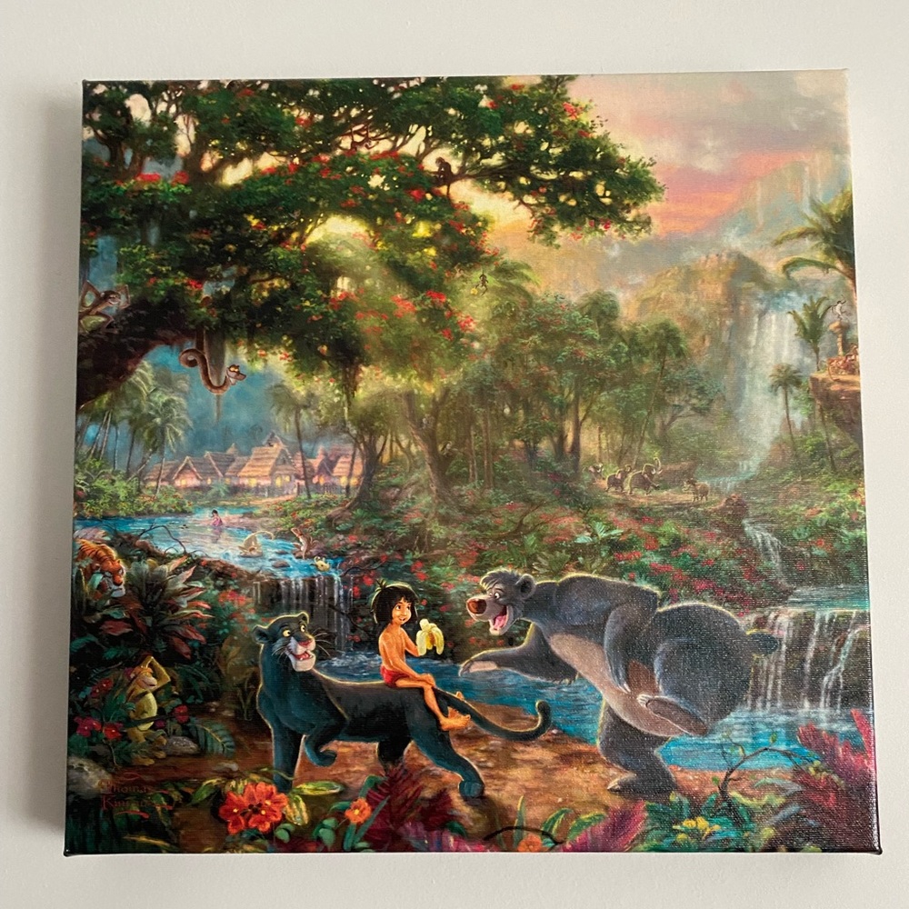 Thomas Kinkade Disney Jungle Book Wall Art